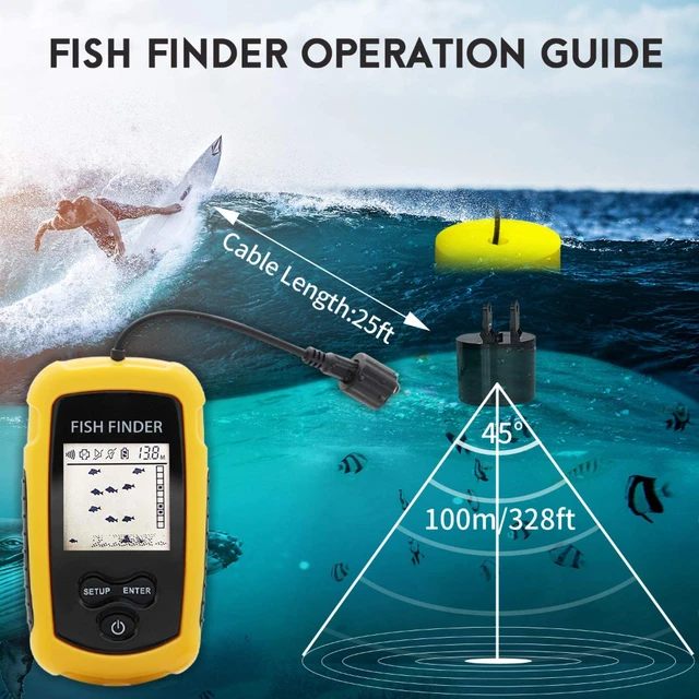 Fish Detection Ultrasonic Wired Detection Fish School Device Radar  Detection Fish School Fishing Assistant Fishing Supplies - AliExpress
