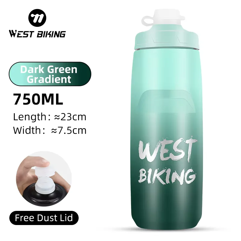 WEST BIKING Cycling Water Bottle 620/750ml For Outdoor Running Climbing Sports Squeeze Mug Cycling Kettle Portable Bicycle Cup water bottle,bicycle water bottle,sports bottle