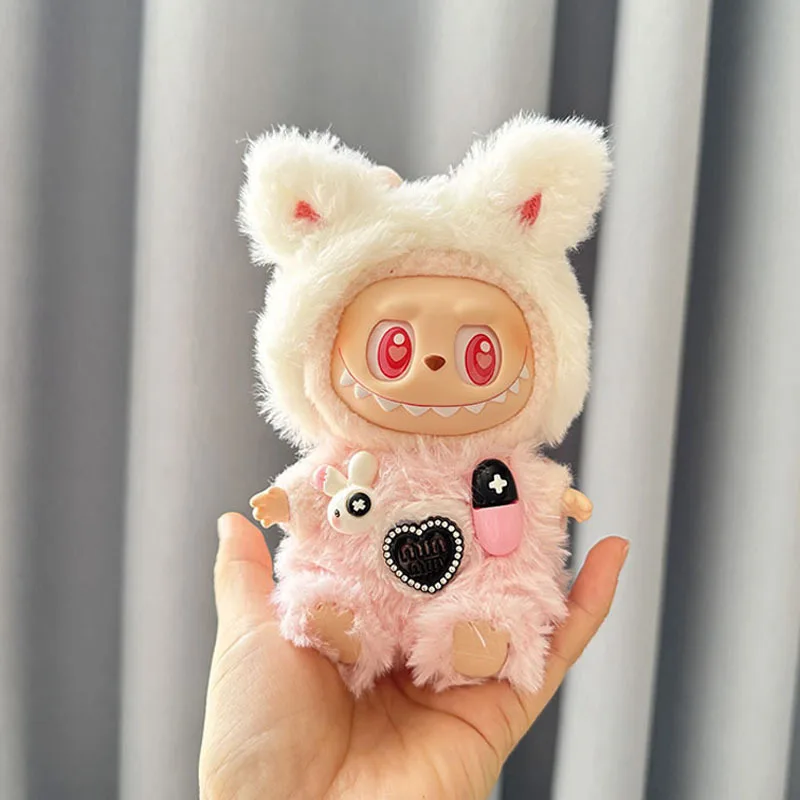Mini Plush Doll's Clothes Outfit Accessories For Korea Kpop Exo Labubu I II Idol Dolls Sitting Party Clothing Gift doll clothes plush toy accessories mini doll ornaments