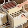 5-Pack Foldable Storage Boxes Waterproof PVC Clothes Organizer Stackable T-Shirt and Pant Storage Bags for Home Wardrobe Storage 5
