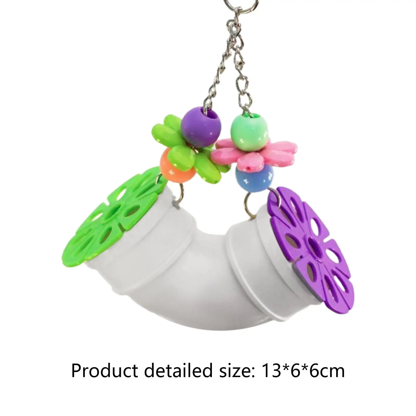 Pet Bird Toys Pipeline Cage Toy Cage Hanging Accessory Hanging Toys for Parakeets Cockatoos Lovebird Budgies Parrot Gift
