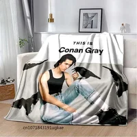 Conan Gray Poster Thin Blanket,POP Singer Posters Printed Soft Warm Flannel Sofa Bed Bedroom Blankets Home Travel,Decke,frazad 1
