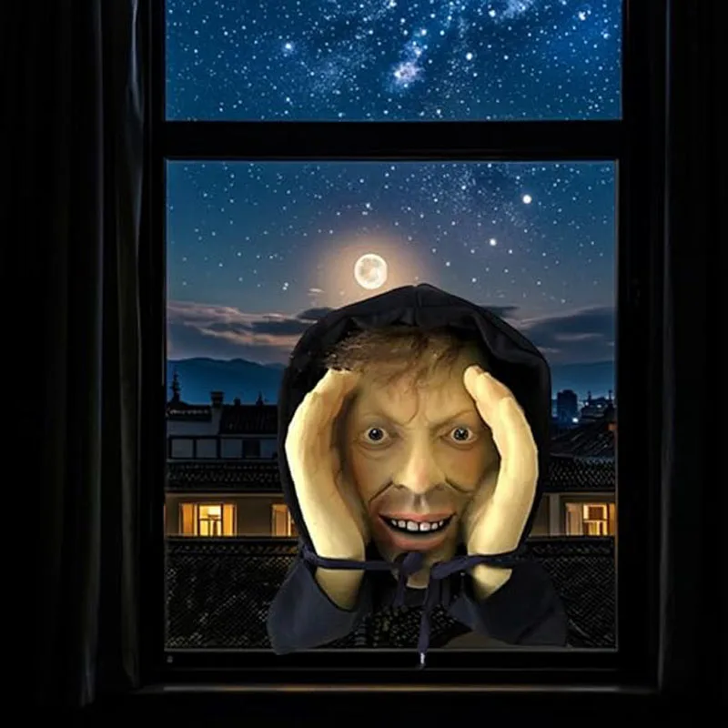 Scary Peeper Window Home Decor 2024 Halloween Horror Hanging