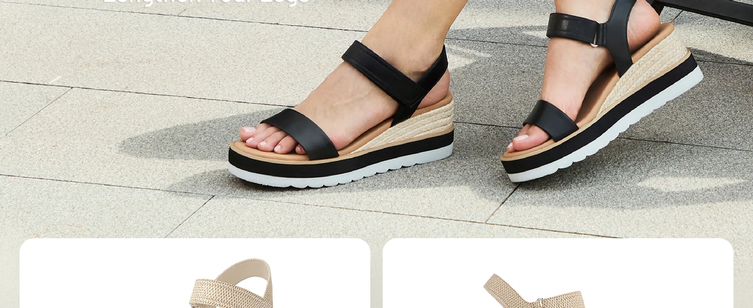 Espadrille Platform Wedge Sandals