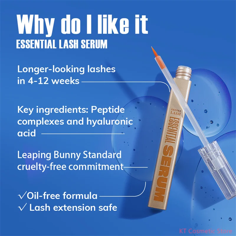 Fast Eyelash Growth Serum Natural Eyelashes Enhancer Longer Thicker Eyebrows Lift Essence Fuller Lashes Eye Care Korean Cosmetic