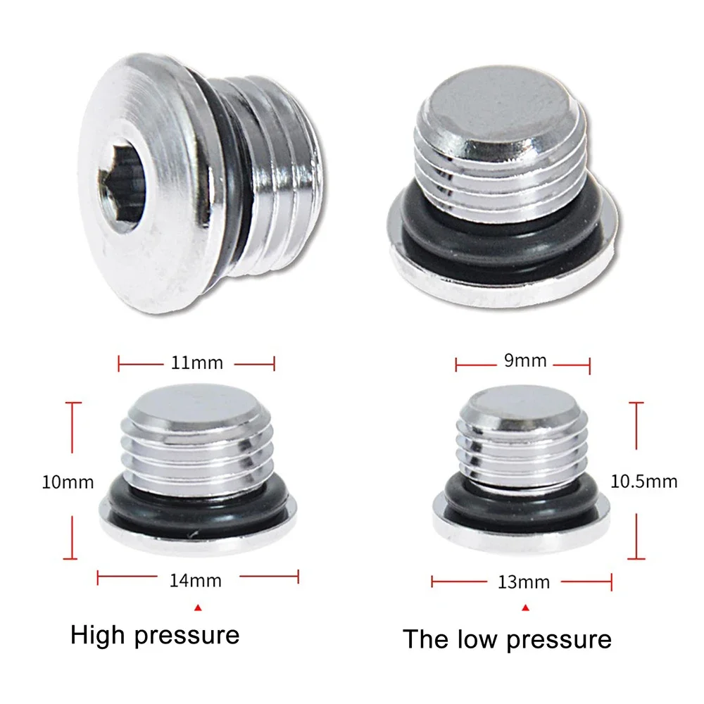 2 Pieces Diving Regulator Port Plug 3/8'' 7/16'' Low Pressure Scuba Regulators Screws snorkeling diving mask diving mask scuba diving connector adaptor