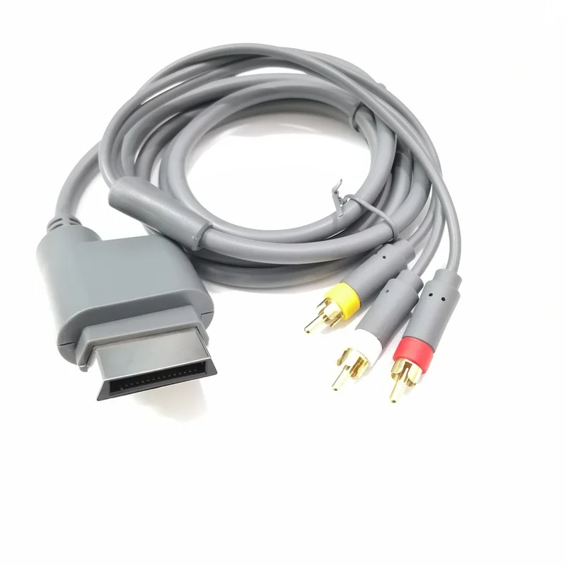

1.8M/6ft Audio Video AV RCA Video with Three RCA Plug Composite Cable Game Equipment Accessories for X-box 360 Slim