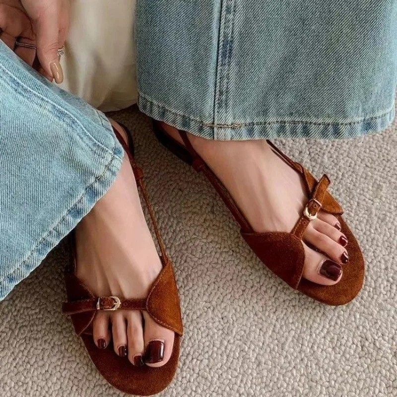 Flats Sandals Women Summer Casual Shoes 2024 Designer New Dress Flip Flops Fashion Cozy Classic Walking Brand Female Zapatillas 3