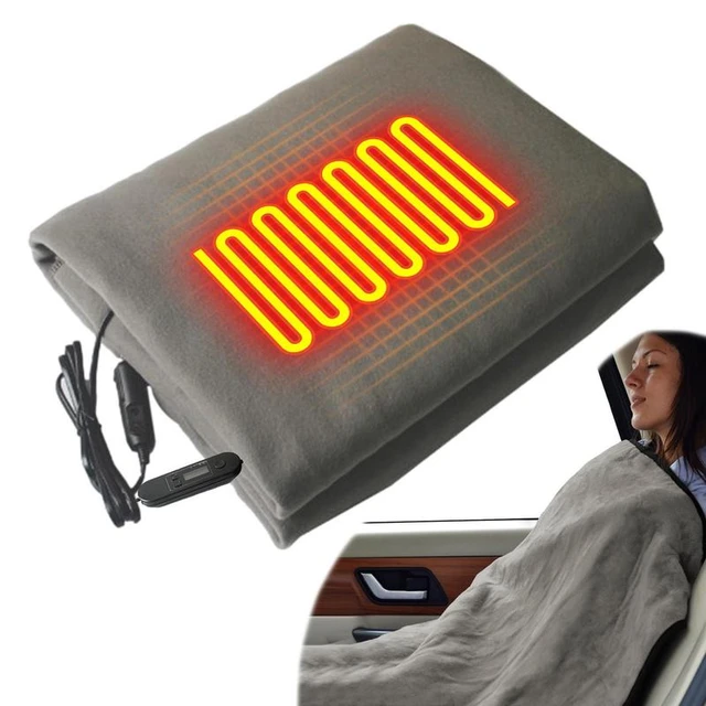Car Heated Blanket Portable Electric Heating Blanket Brushed Fleece Winter  Body Heater Warmer Auto Heating Mat For RV SUV Truck - AliExpress