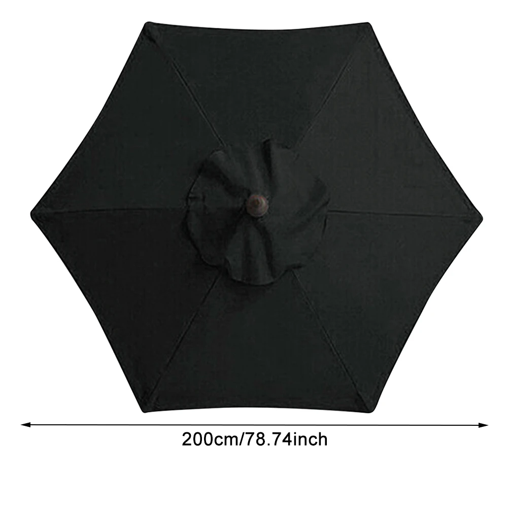 6 Bones Parasol Umbrella Cover Without Stand 2m Sunshade Umbrella Cover Waterproof UV Protection Detachable Umbrella Accessories 6