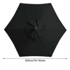 6 Bones Parasol Umbrella Cover Without Stand 2m Sunshade Umbrella Cover Waterproof UV Protection Detachable Umbrella Accessories 6