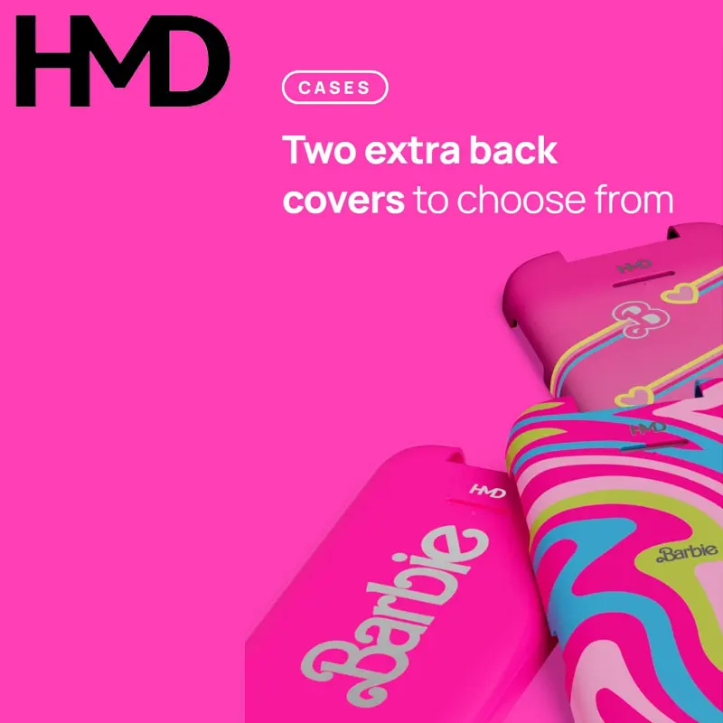 HMD Barbie phone 4G Feature Phone Camera 1450mAh Bluetooth 5.0 FM Radio Dual SIM Bettery Type-C Port Mobile Phone 4