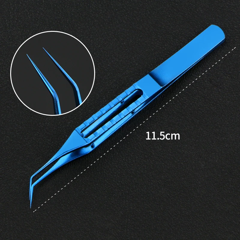 

Hair transplantation forceps for extracting hair follicles implanting hair separating ophthalmic wrinkles and iris forceps tool