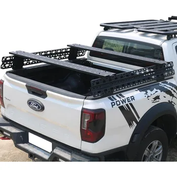 Universal Truck Bed Cargo Rack Management Board with Adjustable MultiFunction Pickup Bed Rack Cross Board for Silverado Colorad 1