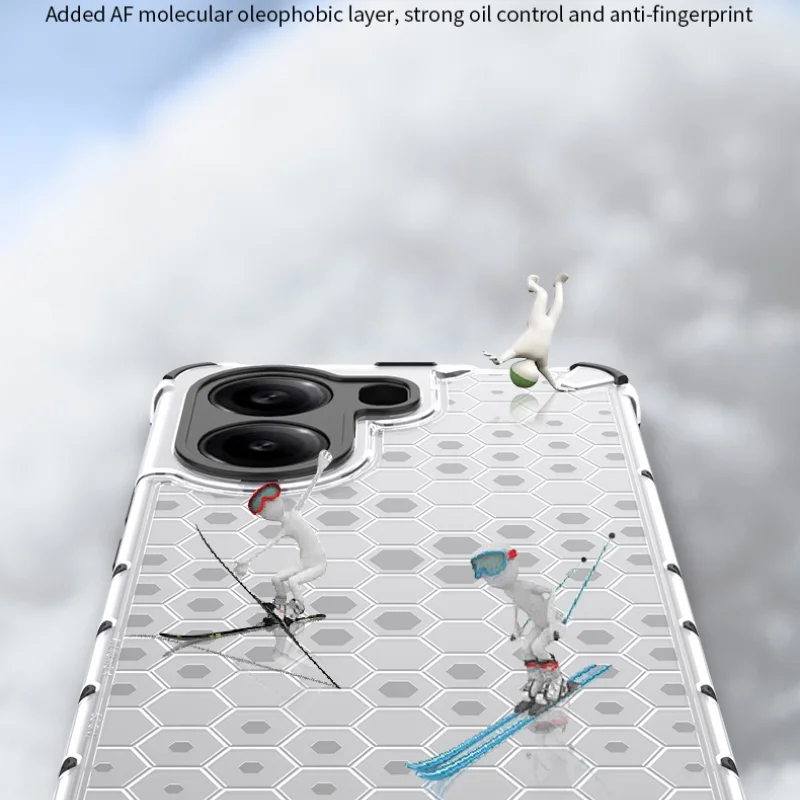 Honeycomb Style Armor Shockproof Case For Xiaomi Poco X7 Pro Redmi Turbo 4 5G TPU Frame Hard Plastic 2 in 1 Phone Cover Fundas