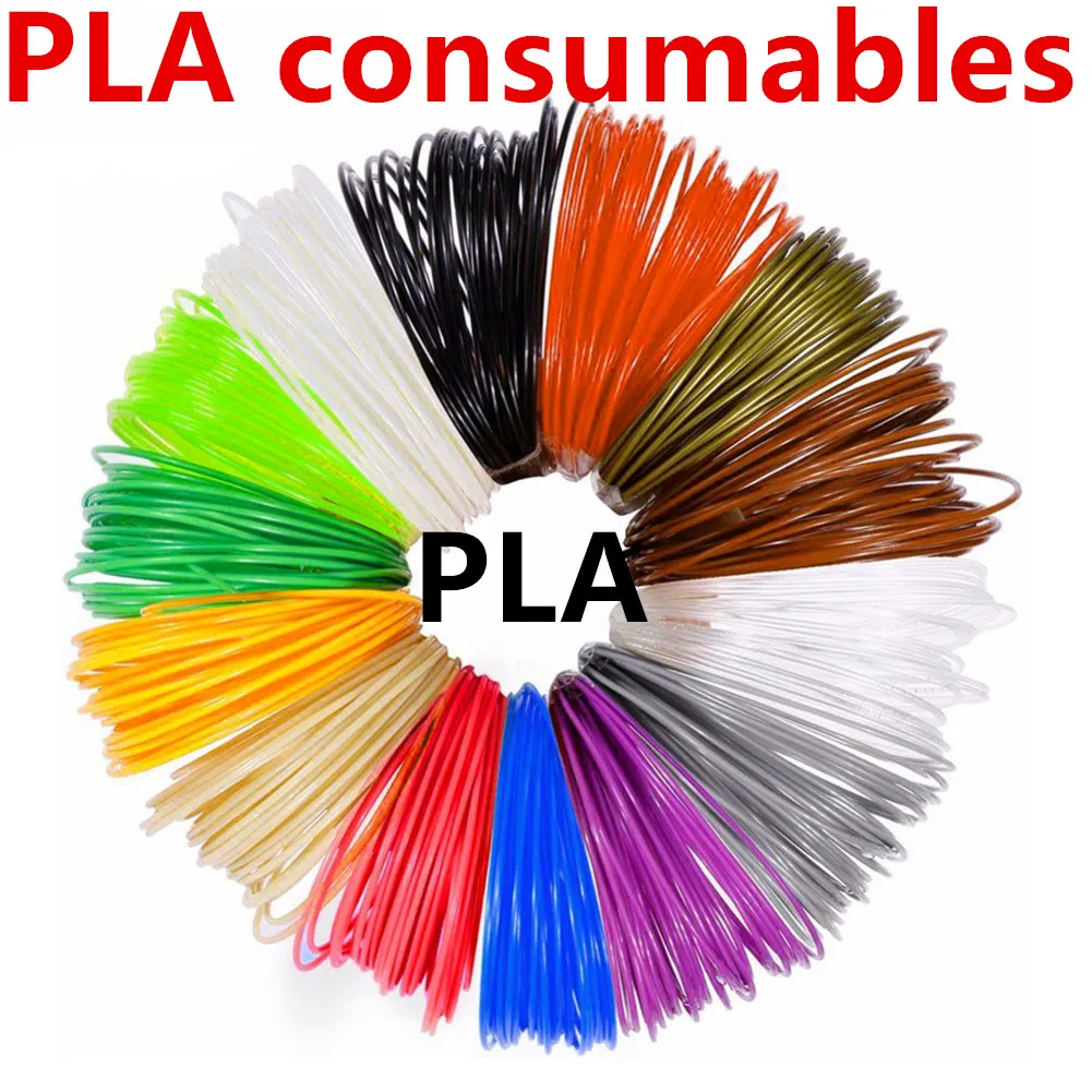 PLA Plus filament 9/18/27/50 meter plastic for 3d pen No pollution materials 3 d printer pens refill for kids birthday gifts 3d printing pen 3d printing pen filament
