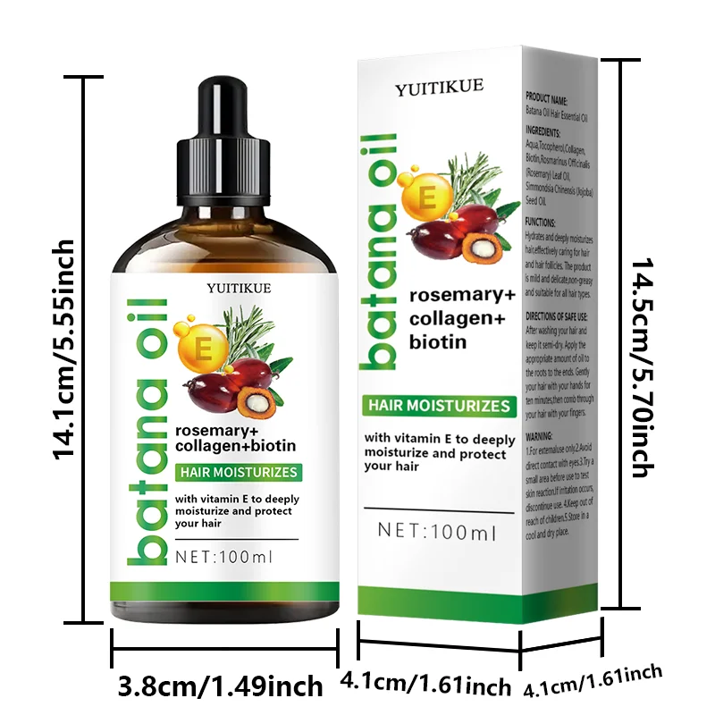 Hair Oil - Deeply moisturizing, suitable for frizzy, dry, damaged, dull hair, adding shine and suitable for light-colored and te