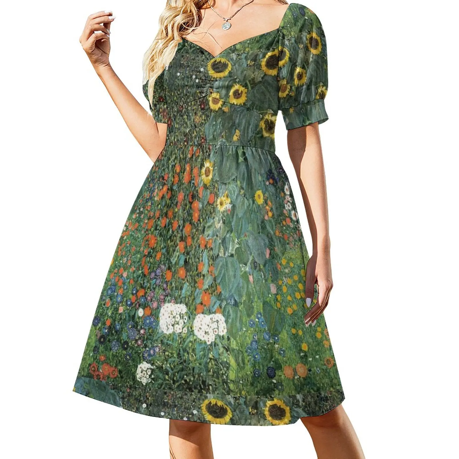 

Gustav Klimt - The Sunflower Sleeveless Dress dresses summer woman 2023 loose summer dress