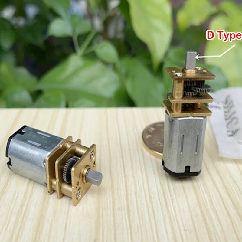 1Pcs Dc1.5V-5V 3V 3.7V 188Rpm Micro Mini Ga12-N20 Steel Gear Motor D Shaft  Robot Smart Car Door Lock Robotic Low Speed Reducer
