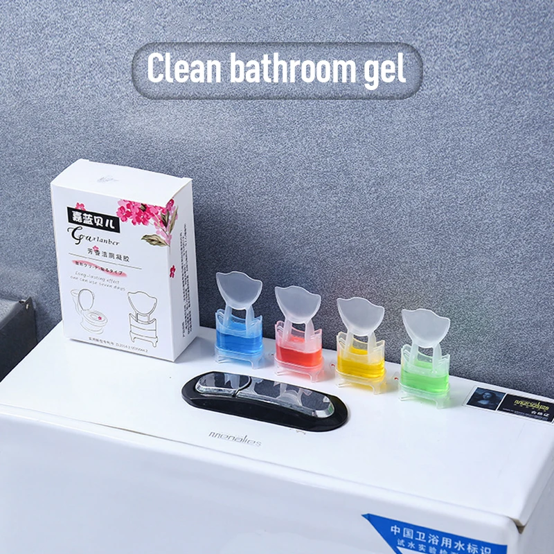 Toilet Gel Flower Scent Deodorant Bath Detergent Lasting Toilet Air Freshener Dirty Remover Deodorant Gel Flower