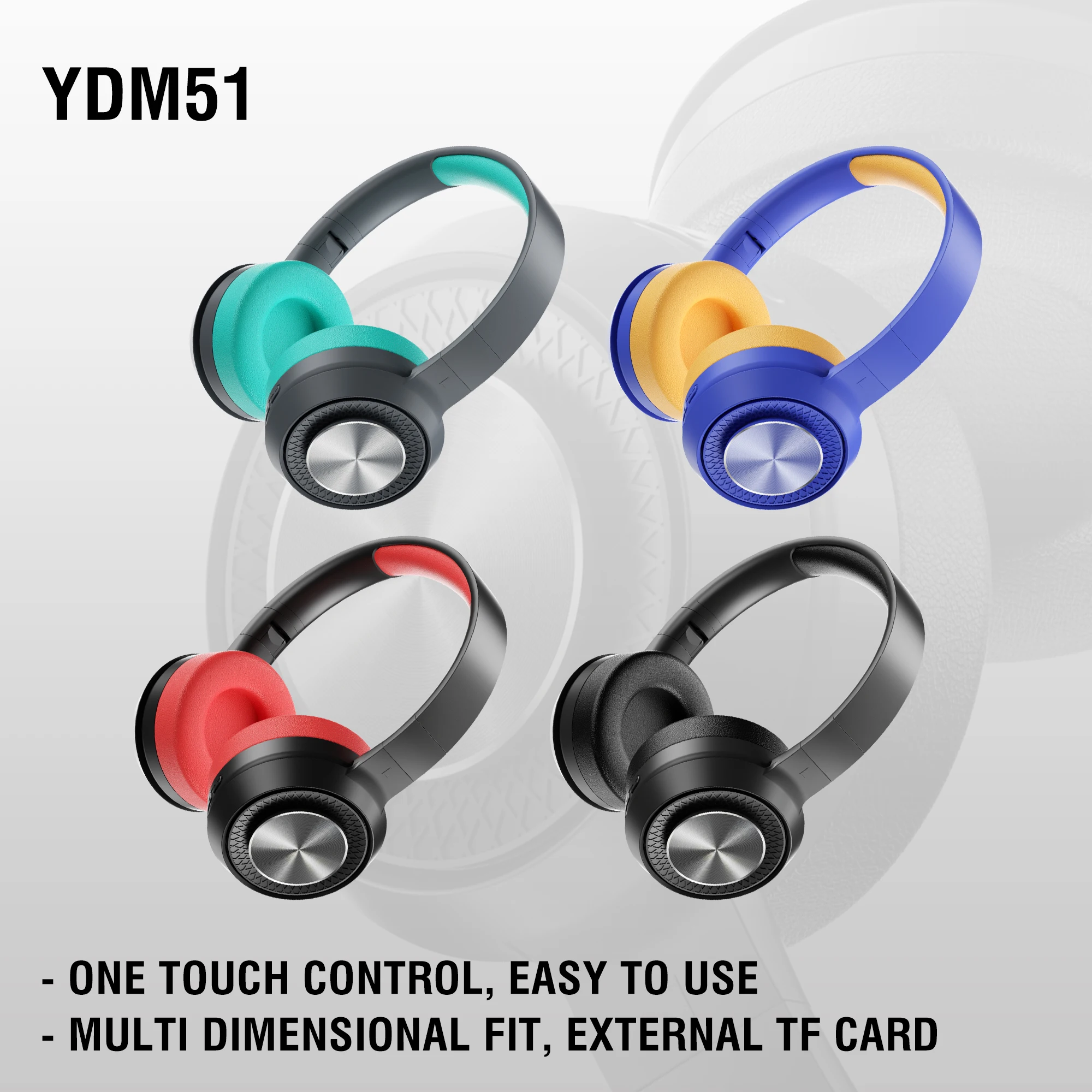 

HIFI Stereo Earphones Bluetooth Headphone Music Headset Support TF Card with Mic for Mobile Xiaomi Iphone Sumsamg Tablet VS P47