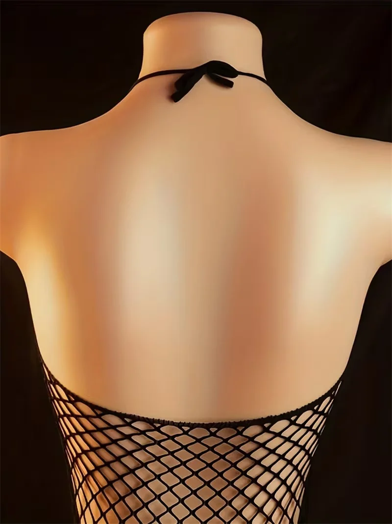 Bodystocking diamante corazón melocotón sin entrepierna mujer_voghion.com