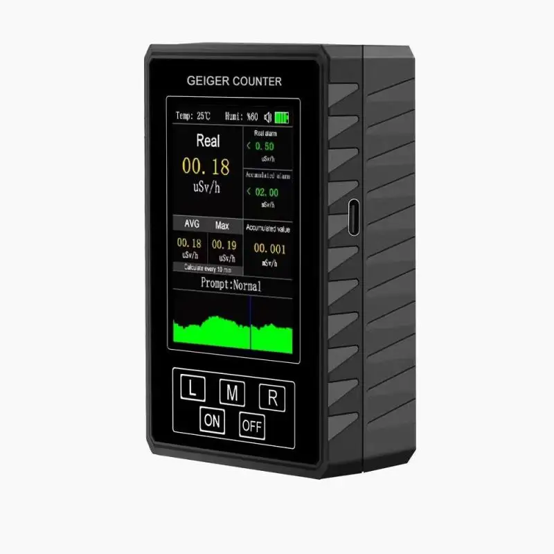 

Излучение дозиметр Usb вход 5v 1a портативный дизайн простой и удобный кнопочный работы тестер высокой чувствительности 106g