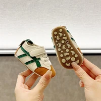 Newborns Baby Sports Shoes Striped Baby Casual Shoes Anti Slip Shoes for Centenarians Boys and Girls Aged 0-18 Months 2