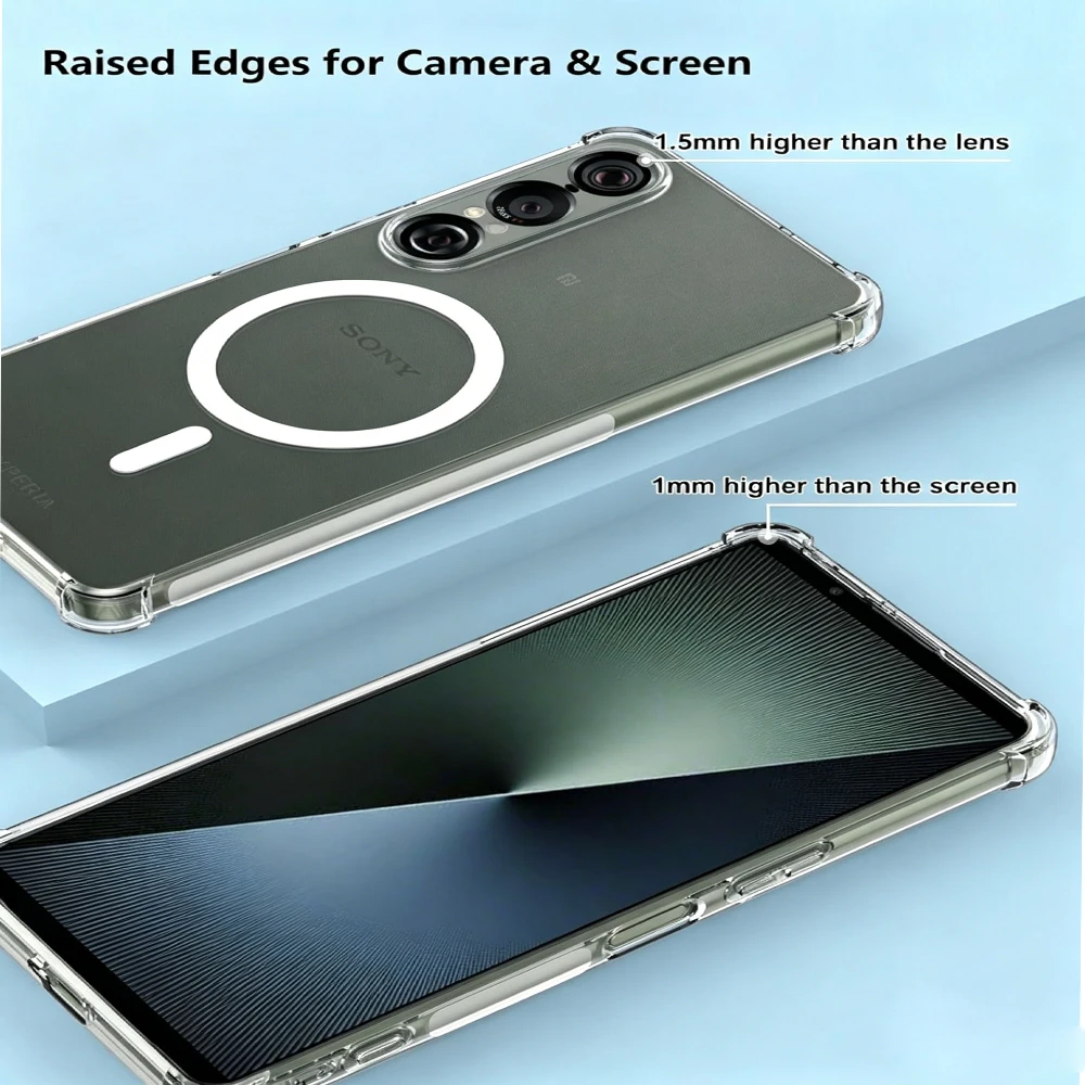 Durable Magnetic Wireless Charging Shockproof Case with Reinforced Corners