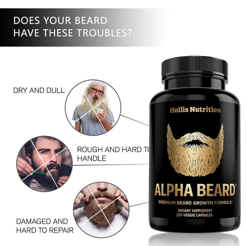 Make Hair Stronger, Thicker & Healthier-beard & Hair Growth Supplements For  Men - Other Plant Extracts - AliExpress