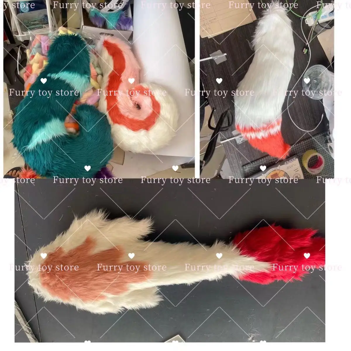 Furry Tail Fursuit Kigurumi Animal Cute Cosplay Costume Furry Suit Accessories Deer Hare Sheeptail Cartoon cosplay costumes