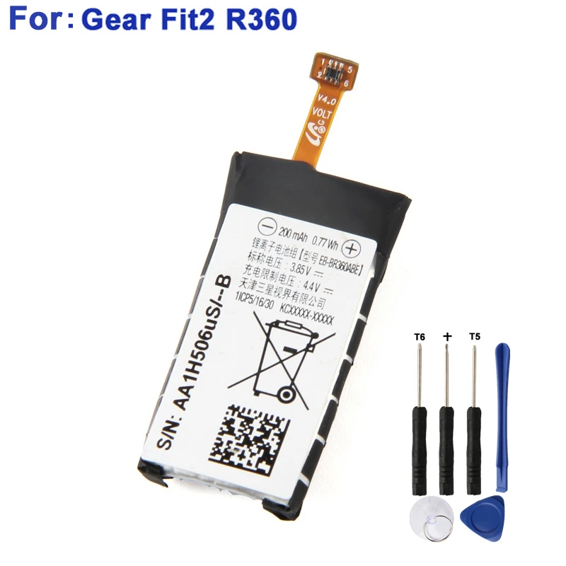 Replacement Battery For Samsung Gear Fit2 Fit 2 R360 Eb-br360abe 200mah -  Mobile Phone Batteries - AliExpress