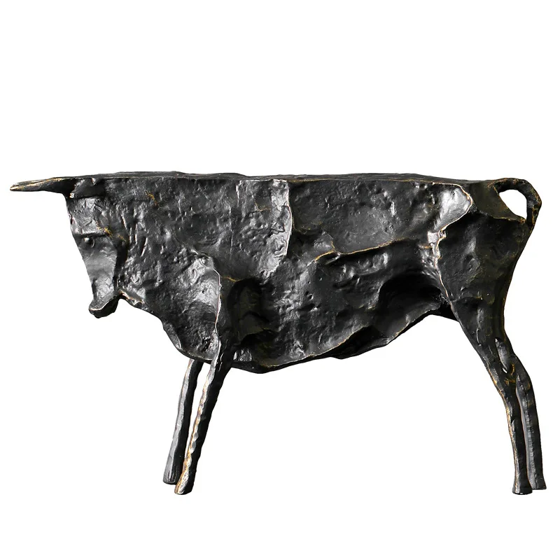 Creative Abstract Bull Statue By Picasso Famous Animal Sculpture Figurine Picasso Ox Art Collection Home Decor Gift for Friend 6