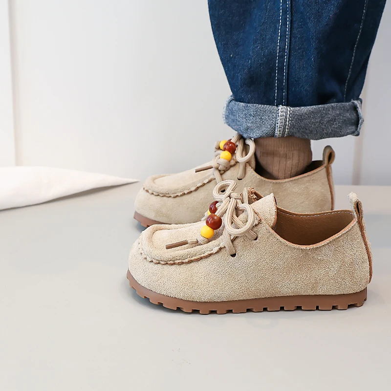 Girls Soft Sole Loafer Shoes for Autumn School Uniform