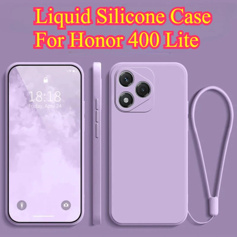 Liquid Silicone Lanyard Ring Holder Case with Camera Protection