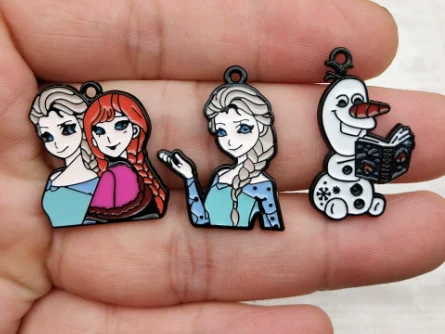 10 pcs  Cartoon Charms Enamel Charms Pendants for Jewelry Making Necklaces Earrings Braceltes DIY Crafts Gifts - 2