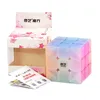 Qiyi Warrior W 3x3x3 Speed Cube Stickerless Transparent Professional Magic Cubo Puzzles Colorful Educational Toys For Children 6