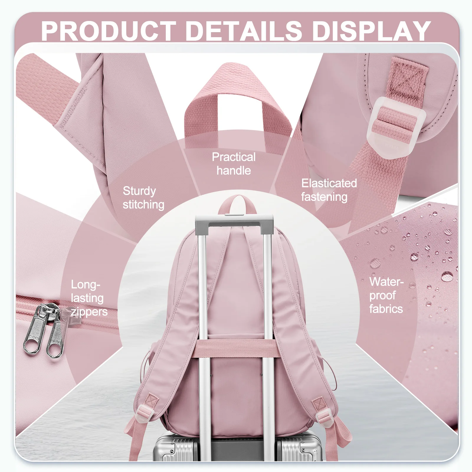 Women's Laptop Backpack, School Backpacks for Teen Girls, Waterproof Men Travel Backpack Classic Leisure University School Bag