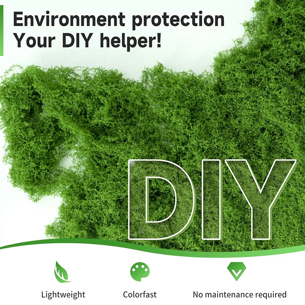 Lush Artificial Moss for Home and Garden Decor, DIY Crafts, and Mini Landscapes