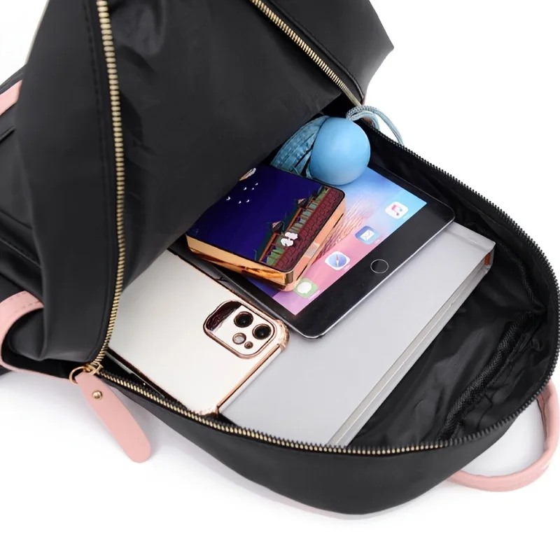 New Korean Women's Fashion Backpacks Large Capacity Color Matching Travel Backpack Lightweight Backpack Travel