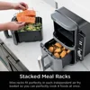 SL401 DoubleStack XL 2-Basket Air Fryer, DoubleStack Technology Cooks 4 Foods at Once, Compact Design, 10 QT, 6-in-1 6