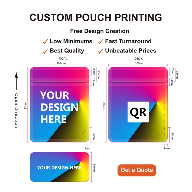 100pcs Custom Logo Stickers | No Minimum, from 1 to 5000+ | Any Shapes & Sizes | Fast Turnaround