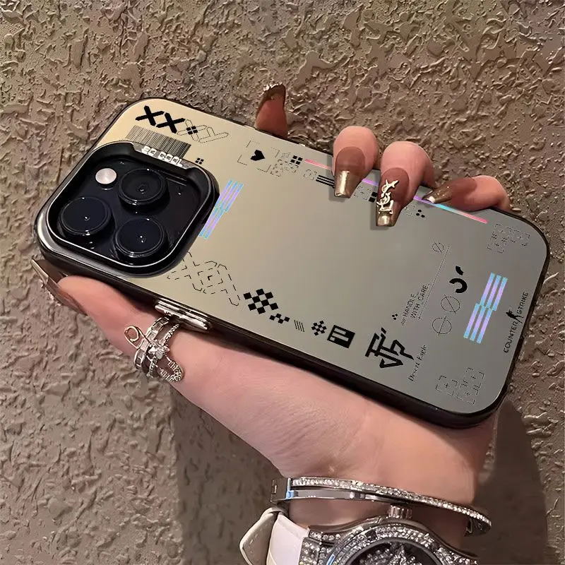 Stylish Shockproof Matte Clear Phone Case - Hot Fashion Game CS Design, Protective Back Cover