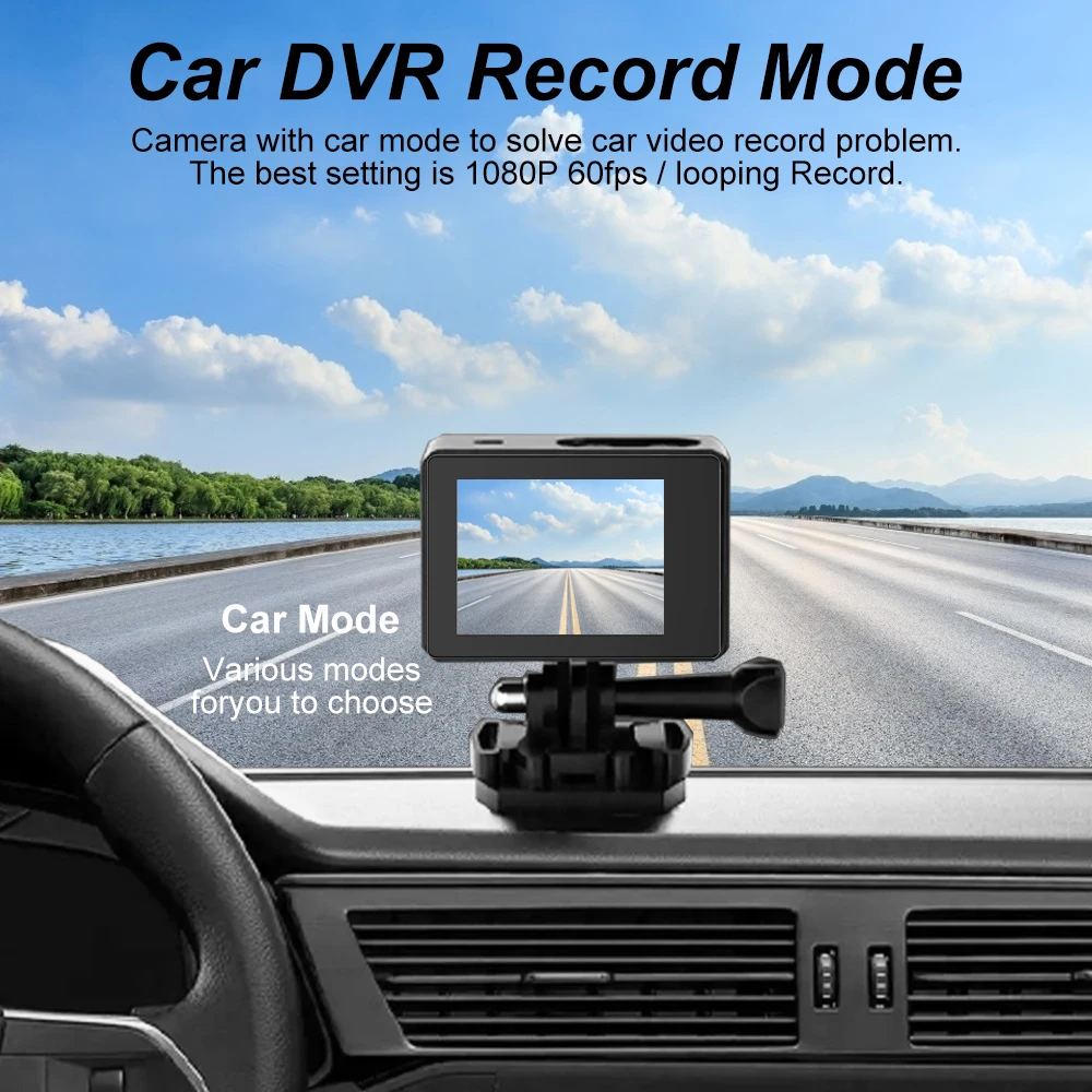 Ourlife 4K Action Camera Ultra HD 16MP WiFi 2.0 inch Screen 170D DVR Webcam Underwater 30M Helmet Video Recording Sport Camera