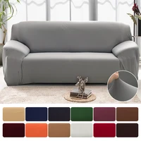 1pc Elastic Sofa Covers for Living Room Solid Color Spandex Sectional Corner Slipcovers Couch Cover L Shape Need Buy 2PCS Cover 1