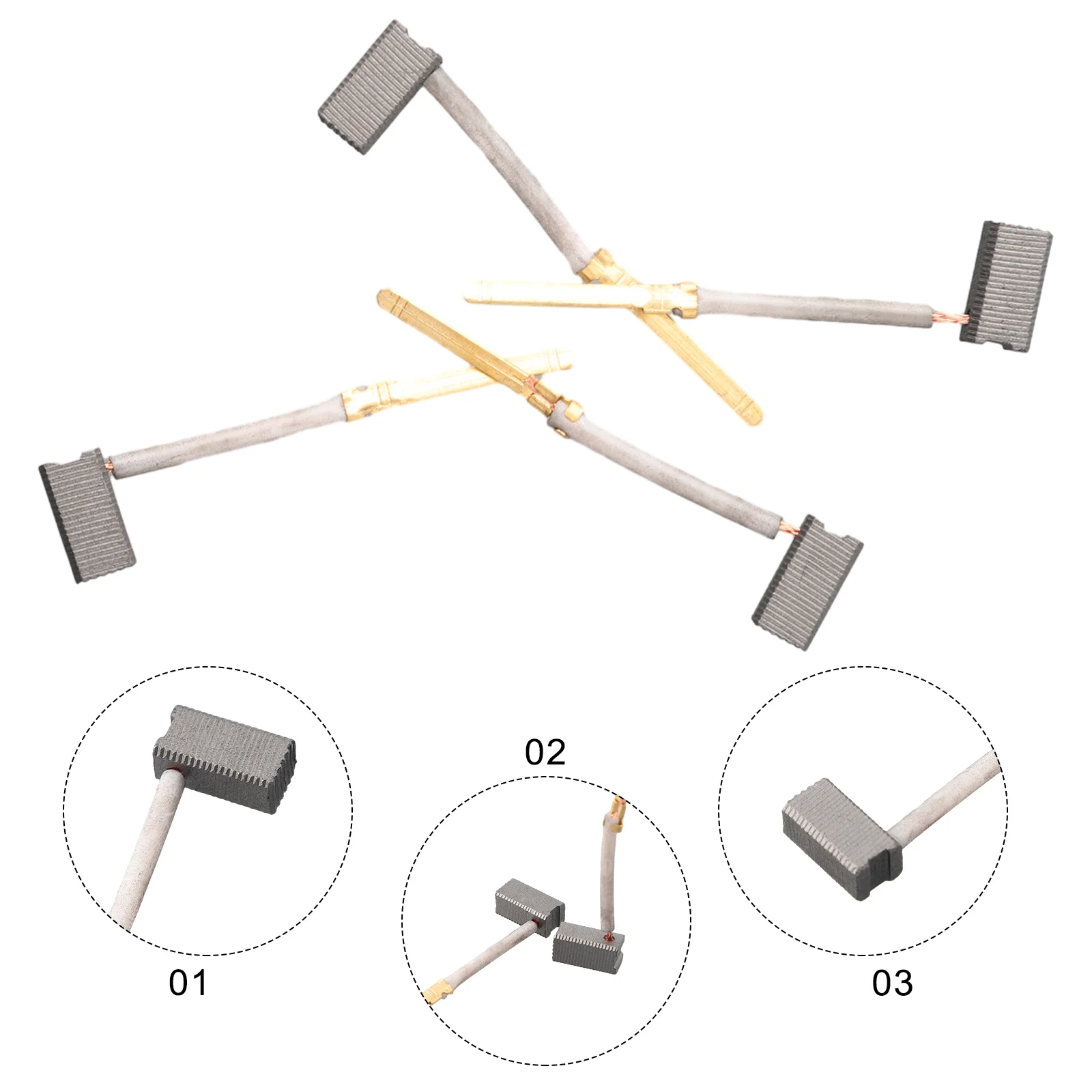 

4 Pcs 445861 11 445861 25 Carbon Brushes Ideal Replacement For DW400-Type 1 And 2 Grinders Top Quality Construction