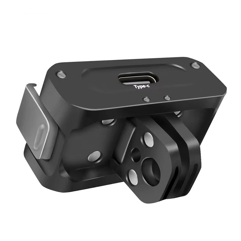Action 2 Magnetische Halterung Ladestation Faltbare Adapterhalterung Schnellspanner für DJI OSMO 360 ACTION 5 Pro Kamerastativhalter
