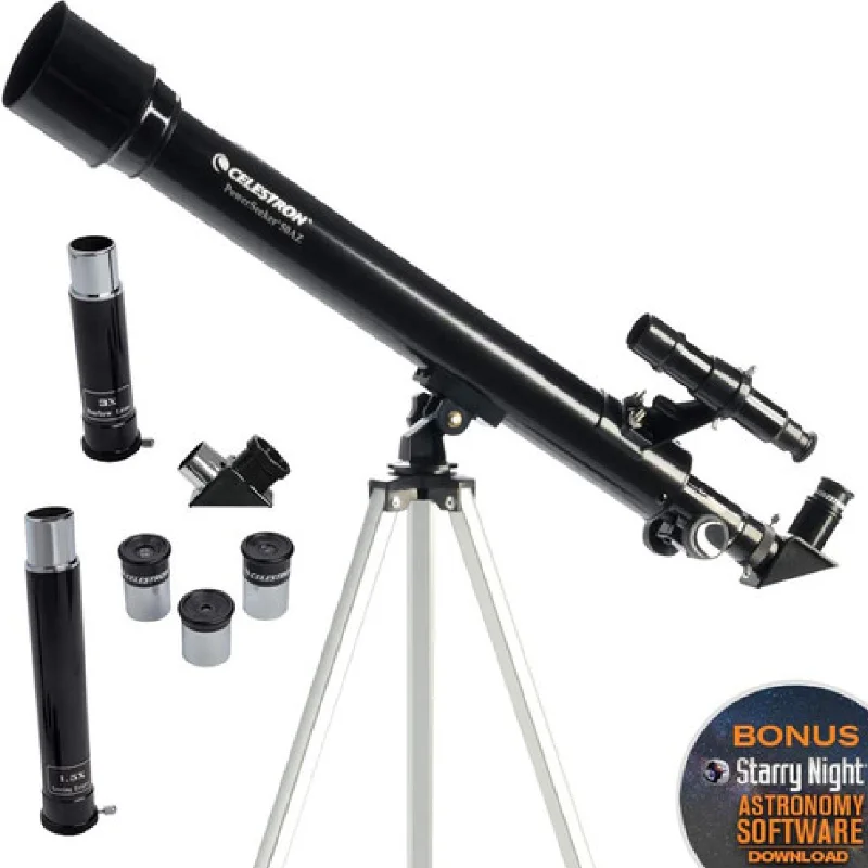 

Celestron-Powerful Seeker Astronomical Telescope, 50EQ, 50mm, 600mm, AZ Refractor, Beginner Viewing, Moon, Stargazing