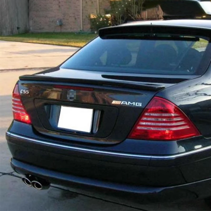 Tappetino Bagagliaio In Velluto Per Mercedes Classe C W203 Station Wagon (2001-2007) - Antiscivolo, Nero, Su Misura