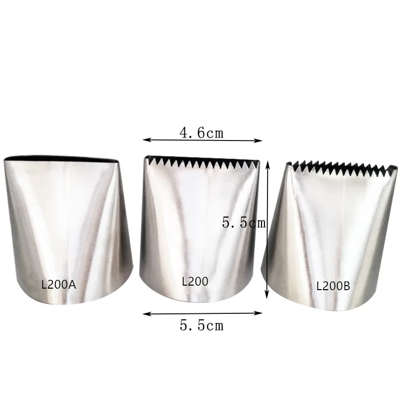 1Pc Extra Large Stainless Steel Nozzle Icing Piping Nozzles Cream Cake Decorating Tools Pastry Tip Fondant Baking Accessories cake decorating tip set cake icing nozzles baking nozzle set cake decorating nozzle set